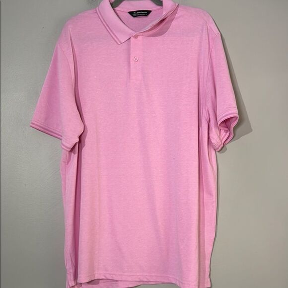 Light Pink Polo Shirt with Classic Collar and Short Sleeves - Picture 1 of 13